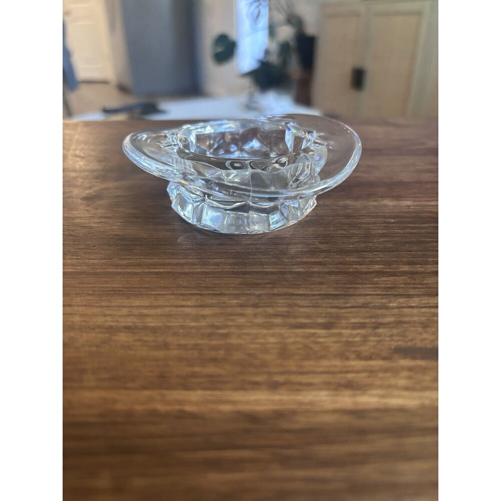 Vintage 40's Fostoria American Crystal Glass 2056 Pattern Top Hat Topper Vase